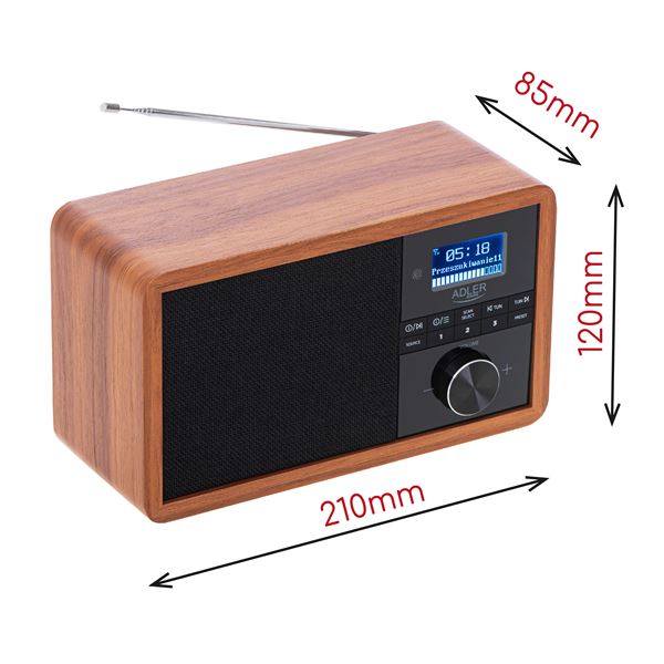 Dab rdio Adler AD 1184 s Bluetooth