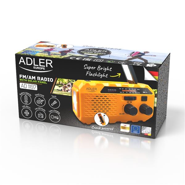 Multifunkn rdio s dynamom Adler AD 1197