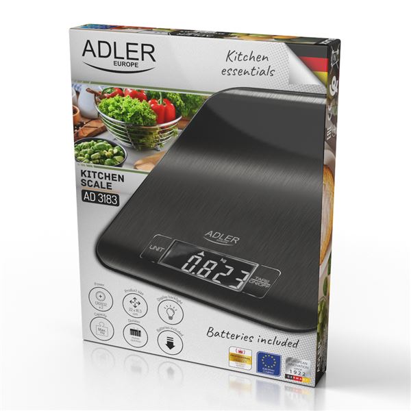 Kuchynská váha Adler AD 3183 čierna
