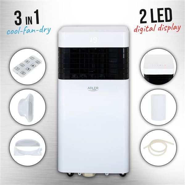Klimatizcia mobiln Adler AD 7852 7000 BTU