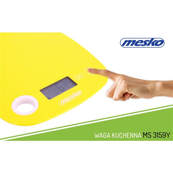 Kuchynská váha Mesko MS 3159 žltá