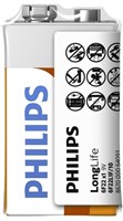 Batéria Philips LONGLIFE 6F22S 9V  "TRAY